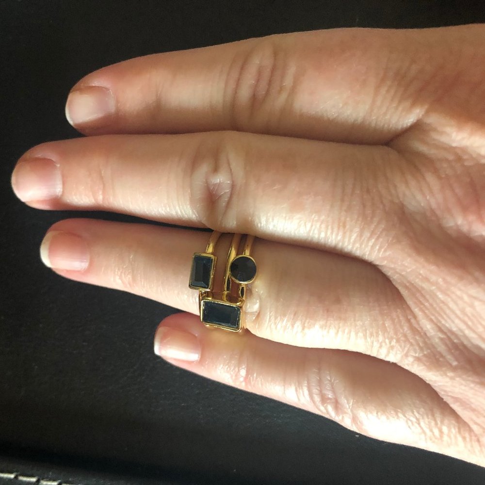 Sapphire and Gold Stack Rings Brooks Brothers